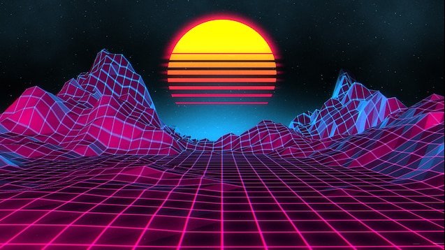 NEON SUNSET LIVE WALLPAPER - Cool Backgrounds Plus